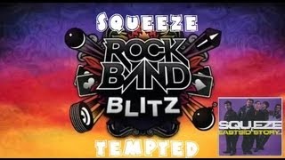 Squeeze  Tempted  Rock Band Blitz Playthrough 5 Gold Stars [upl. by Atenek597]