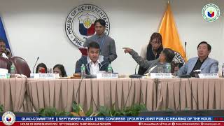 FOURTH JOINT PUBLIC HEARING OF THE HOUSE QUADCOMMITTEE PART 2 [upl. by Enneillij]