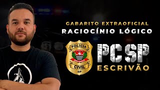 PCSP ESCRIVÃO  CORREÇÃO EXTRAOFICIAL DE RACIOCÍNIO LÓGICO [upl. by Anirak]