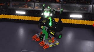 Sawblaze vs End Game Roblox BattleBots Season 2 fight card 3 [upl. by Rubbico]