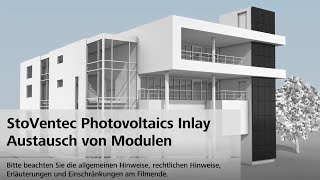 StoVentec Photovoltaics Inlay  Austausch von Modulen [upl. by Eednam297]