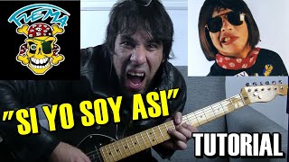 Como tocar quotSi yo soy asíquot de FLEMA en Guitarra explicación detallada con Solos [upl. by Ayak]