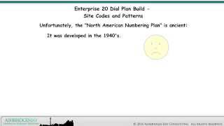 Enterprise 20 Dial Plan Build Site Codes and Patterns Part 1 [upl. by Shawnee]