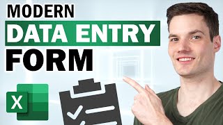 Modern Excel Data Entry Work Form Tutorial [upl. by Notak577]