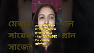 Major political science suggestion 2024 Burdwan University BA second semester [upl. by Engamrahc]