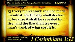 1 Corinthians Chapter 3  Bible Book 46  The Holy Bible KJV Read Along AudioVideoText [upl. by Sjoberg]