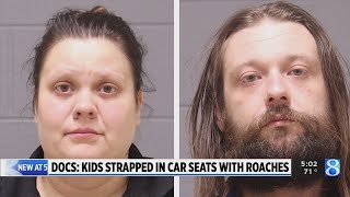 Court docs Abuse charges after kids strapped in car seats with roaches [upl. by Eiramnwad]