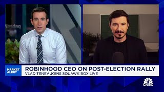 Robinhood CEO Vlad Tenev on bitcoin rally Market is reacting to the Trump pump [upl. by Muirhead]