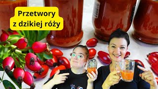 Przepis na dżem i sok z dzikiej róży  prosty sposób bez pestkowania owoców róży [upl. by Cappella208]