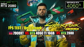 Cyberpunk 2077  RTX 4060 Ti 16GB  I5 12400F vs RTX 2080 GFN vs RX 7900XT Boosteroid Benchmark [upl. by Neerbas]