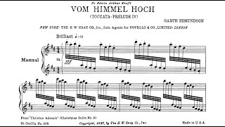 Edmundson Garth 1937 Toccata “Vom Himmel hoch da komm Ich her” Christus Advenit IV — A Lucas [upl. by Mendelson671]