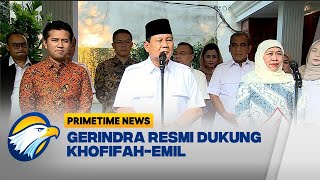 Partai Gerindra Dukung KhofifahEmil di Pilgub Jawa Timur [upl. by Horner]