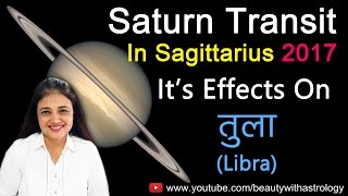 Libra Tula Horoscope  Saturns transit in Sagittarius 2017  Predictions by Kaamini Khanna [upl. by Namya]