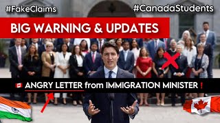 Canada Big Announcement 🇨🇦 quotAngry Letterquot from Immigration Minister [upl. by Fogarty954]