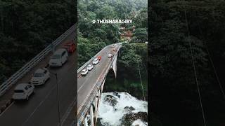 THUSHARAGIRY thusharagiri travel waterfall river rain shortvideo shots youtube [upl. by Reeher]