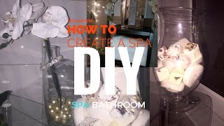 DIYsHOW TO CREATE ZENSPA Inspired BATHROOM [upl. by Ardnued]