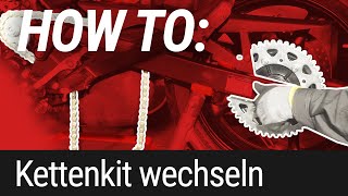 HOW TO Kettensatz wechseln am Motorrad [upl. by Eitnom978]