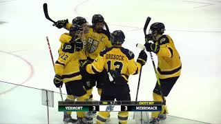 Merrimack defeats Vermont 43 in an overtime thriller [upl. by Allard]