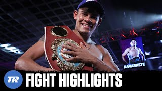 Emanuel Navarrete Knocks Villa Down Twice Becomes TwoDivision Champion  FIGHT HIGHLIGHTS [upl. by Aihtenyc784]