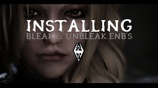 Skyrim  How to Install BleakUnbleak ENB Detailed [upl. by Frechette]