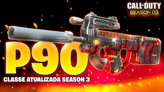 ATUALIZADO NOVA CLASSE DE P90 INSANA NA SEASON 3  MELHOR CLASSE P90 WARZONE 20 PS5 [upl. by Danette407]