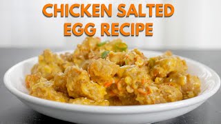 CHICKEN SALTED EGG RECIPE  RESEP CHICKEN SALTED EGG ANTI GAGAL [upl. by Llebasi]