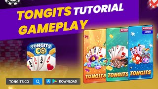 TONGITS CO I TONGITS GAMEPLAY TUTORIAL [upl. by Carolle]