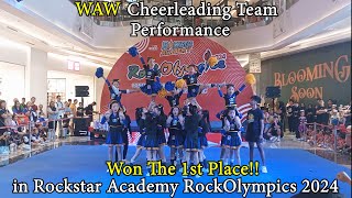 WAW We Against The World Cheerleading Team Performance in 2024 Rockstar Academy RockOlympics [upl. by Namar]