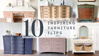 10 Inspiring Furniture Flips for 2024  DIY Furniture Makeovers [upl. by Nanor688]