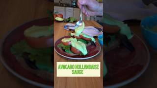 Youve got to try out this healthy sauce  Avocado Hollandaise thesauceandgravychannel [upl. by Airdnazxela]