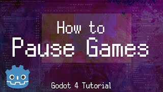 How to Pause the Game  Godot 4 Gdscript Tutorial [upl. by Ilahsiav]