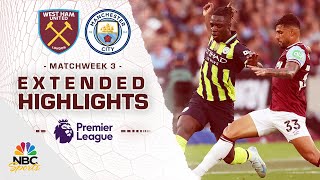 West Ham United v Manchester City  PREMIER LEAGUE HIGHLIGHTS  8312024  NBC Sports [upl. by Latsirhc146]