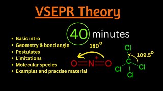 VSEPR Theory  Molecular shapes and bond angles  AB2 TO AB7 Types species [upl. by Valentijn]