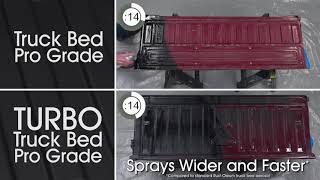 Turbo Truck Bed Liner Spray Gets The Job Done Faster [upl. by Aicnilav]