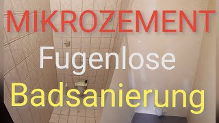 MIKROZEMENT  Fugenlose Badsanierung [upl. by Niessuh]