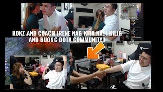 KOKZ AND COACH IRENE FIRST EVER MEET UP KINILIG ANG BUONG DOTA COMMUNITY [upl. by O'Donovan196]