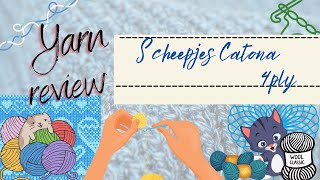 Yarn review  Scheepjes Catona 4ply [upl. by Harat500]