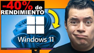 Windows 11 HACE 40 MÁS LENTA tu PC y ¡ASÍ LO SOLUCIONAS [upl. by Dick]