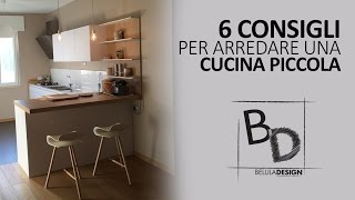 6 Consigli per Arredare CUCINA PICCOLA  Belula Design [upl. by Bobbye]