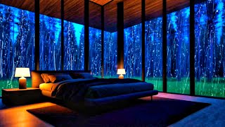 Rain Sleep ASMRTropical Storm Window with Rain amp Thunder Relaxation Meditation and Sleep Soundly [upl. by Kobe]