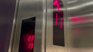 Schindler Miconic 10 HighSpeed Elevator L  Marriott Marquis New York City NY [upl. by Naimad]