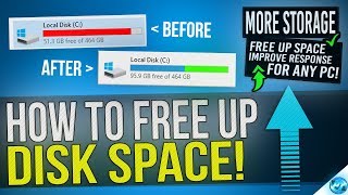 🔧 How to FREE Up More than 30GB Of Disk Space in Windows 10 8 or 7 [upl. by Arad430]