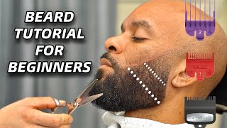 How To Fade And Shape a PERFECT Beard  Easy Barber Tutorial [upl. by Wonacott32]