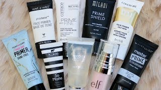 Best and Worst Drugstore Face Primers  9 WEAR TESTS [upl. by Gaughan]