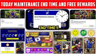 Maintenance End Time Today In eFootball 2023 Mobile  Pes Server Maintenance  Maintenance End Time [upl. by Magnum]