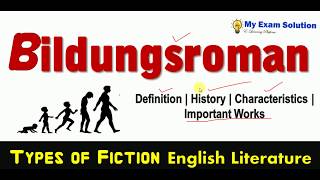 Bildungsroman English Literature Novel Hindi  Bildungsroman Fiction [upl. by Carolann]