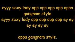 Psy  Gangnam Style lyrics [upl. by Ellerol]