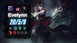 EVELYNN JUNGLE vs ELISE  EUW LoL Challenger Patch 143 [upl. by Tibbetts]