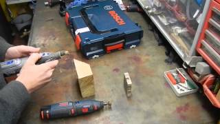 Bosch GRO 108 VLi vs Dremel 8200 Lasttest [upl. by Nnaik184]