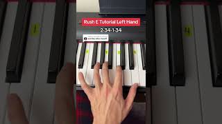 Rush E Piano Tutorial Left Hand [upl. by Alleda]